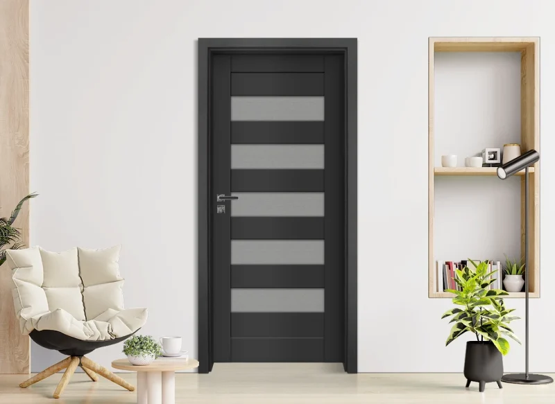 Интериорна врата Граде Aaven Glas Антрацит Мат